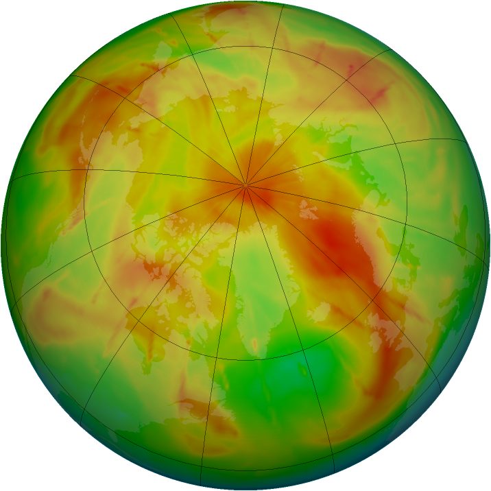 Arctic ozone map for 12 May 2010